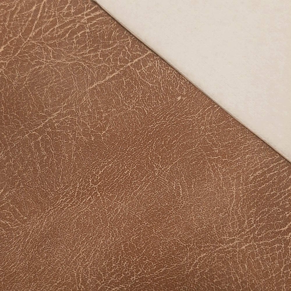 Imiteret læder Vintage-seddel - beige/brun