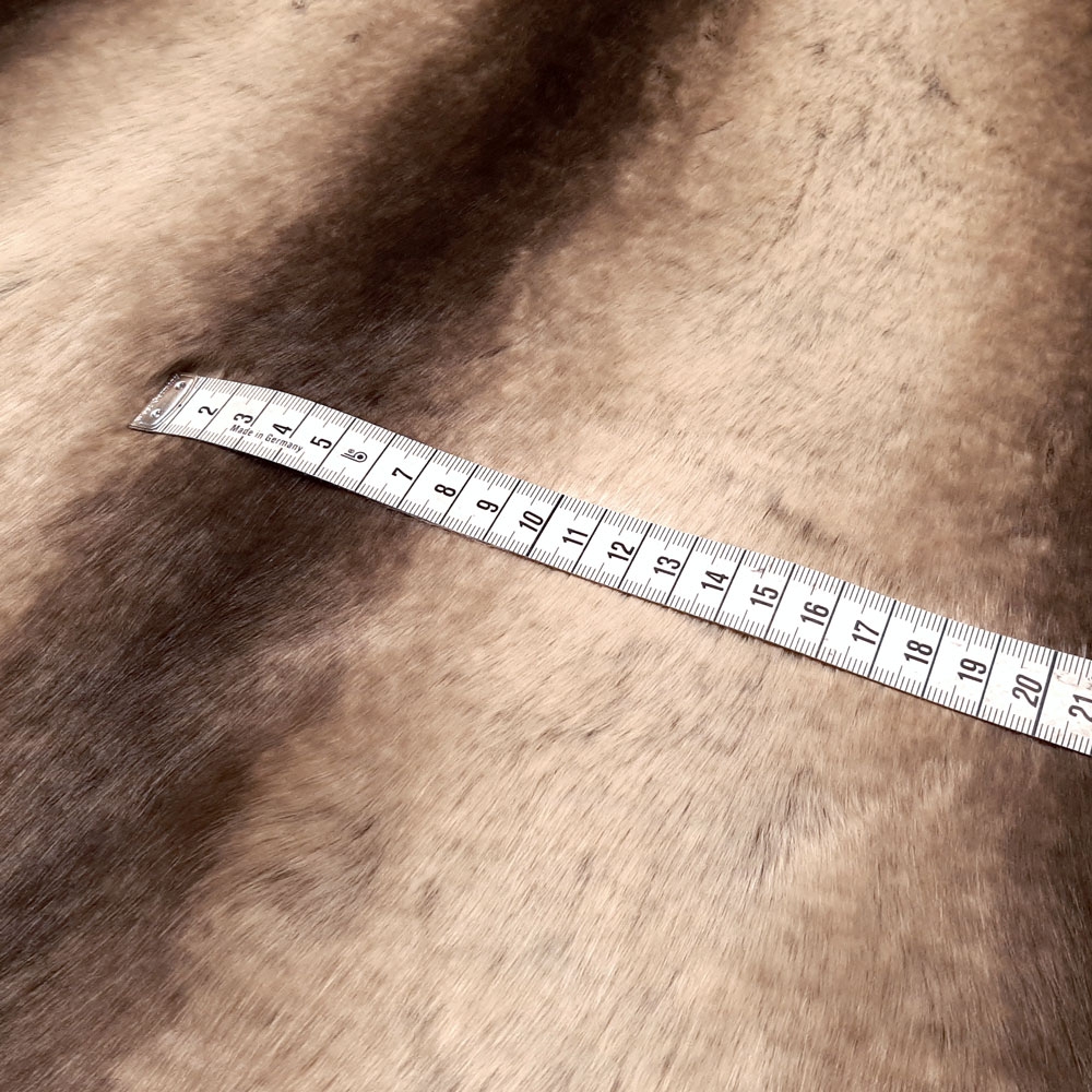 Vaskebjørn vævet pels - pr. 10cm