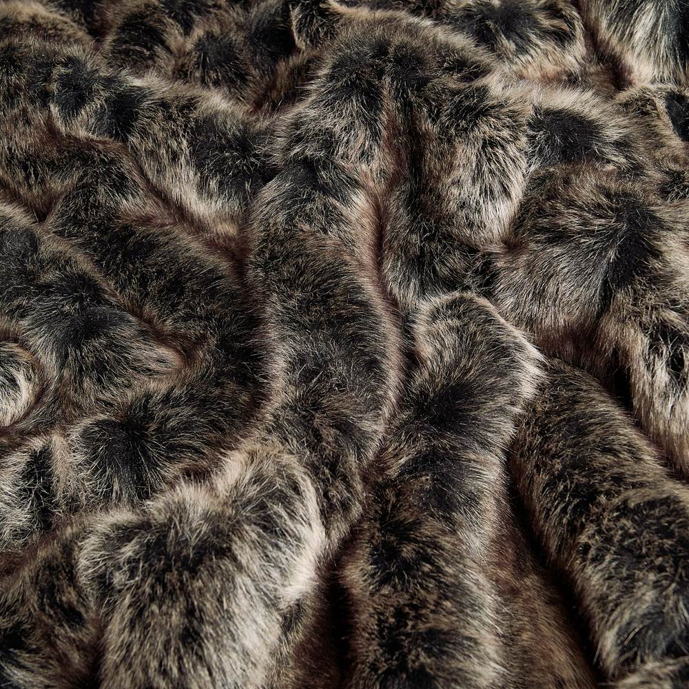 Taiga ulv - vævet pels (sort/beige/taupe) pro 10 cm