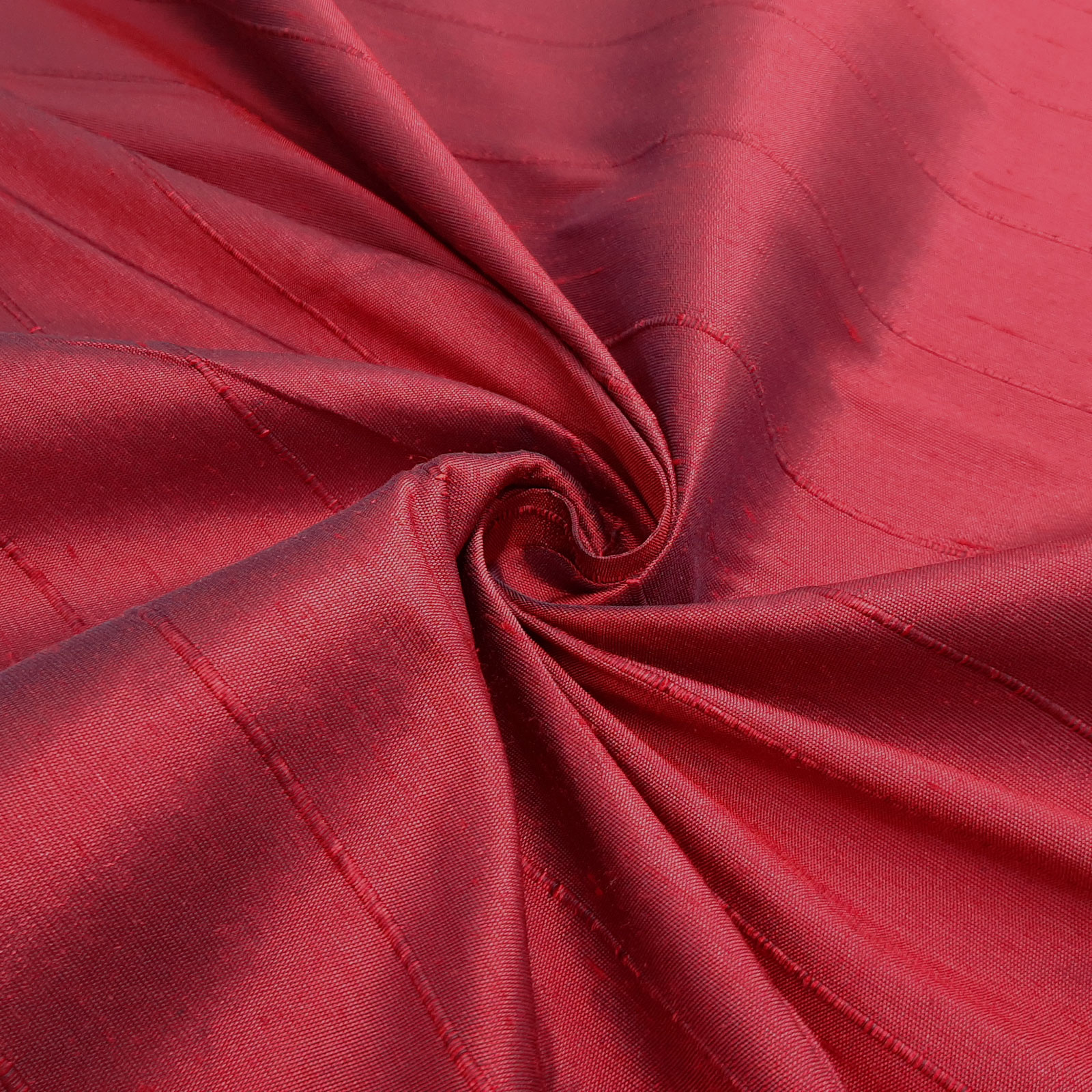 Sahco® B057 - Møbelstof og dekorationsstof - 100% silke – Ruby