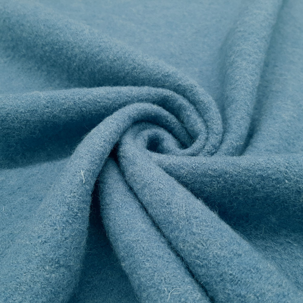 FAVORIT walkloden kogt uld - Medium blå