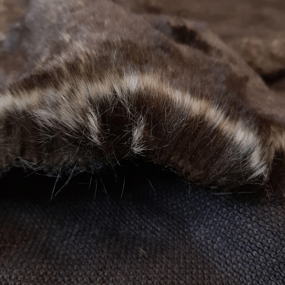 Wombat vævet pels - imiteret vævet pels - PER 10 CM