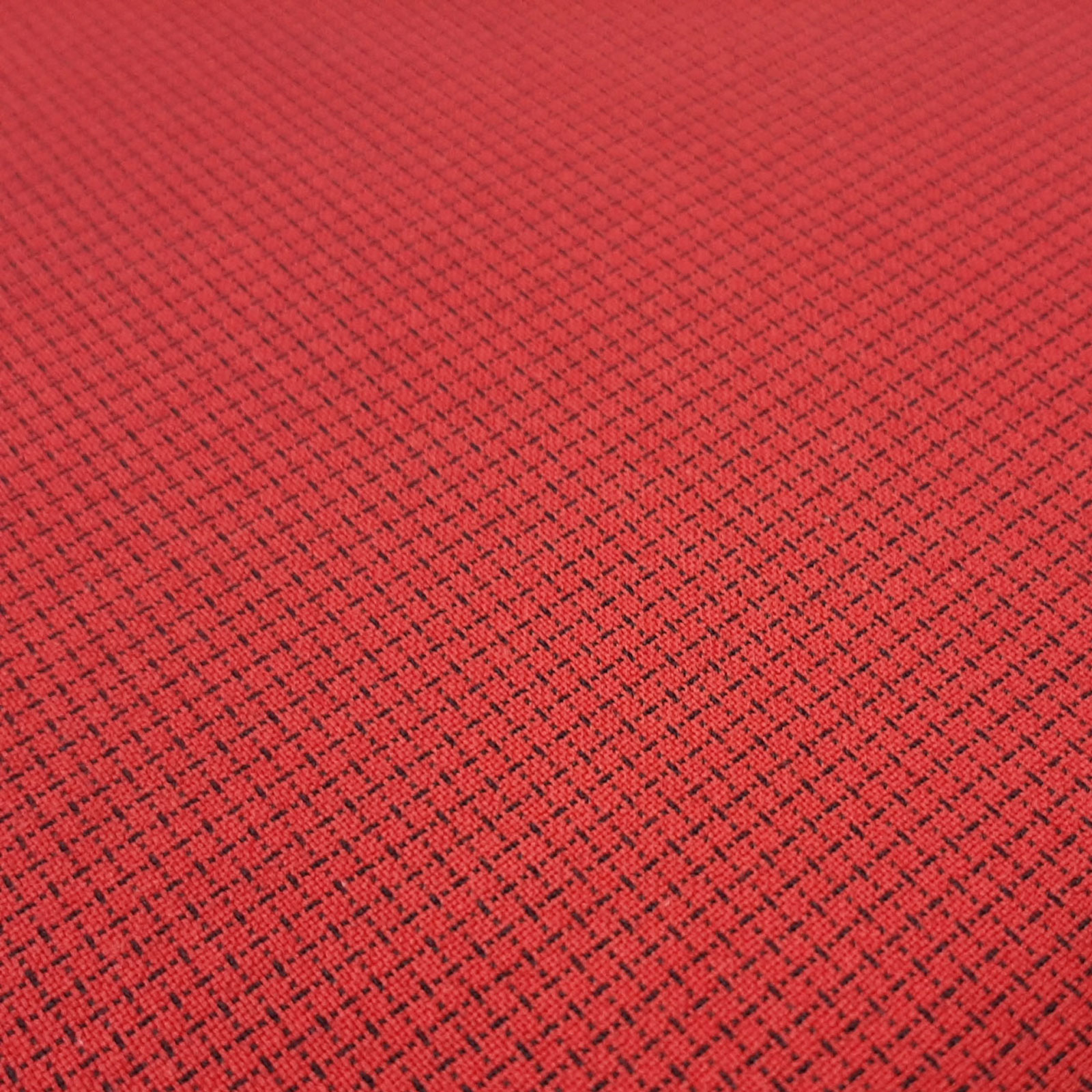 Cleo - Softshell med vævet ternet - Flammehæmmende - Rød