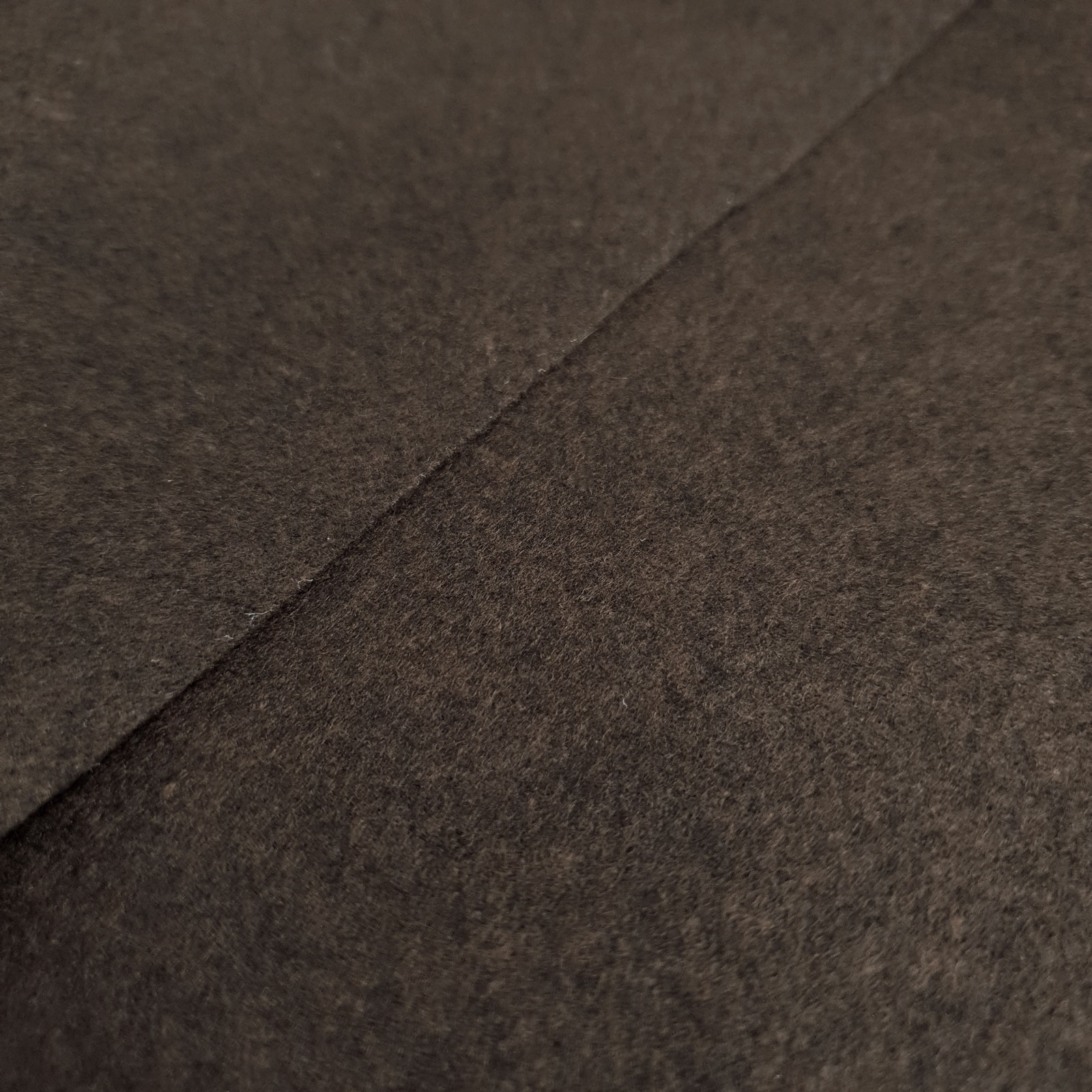 Filt - Håndværksfilt / Dekorativ filt - Mørkebrun-melange