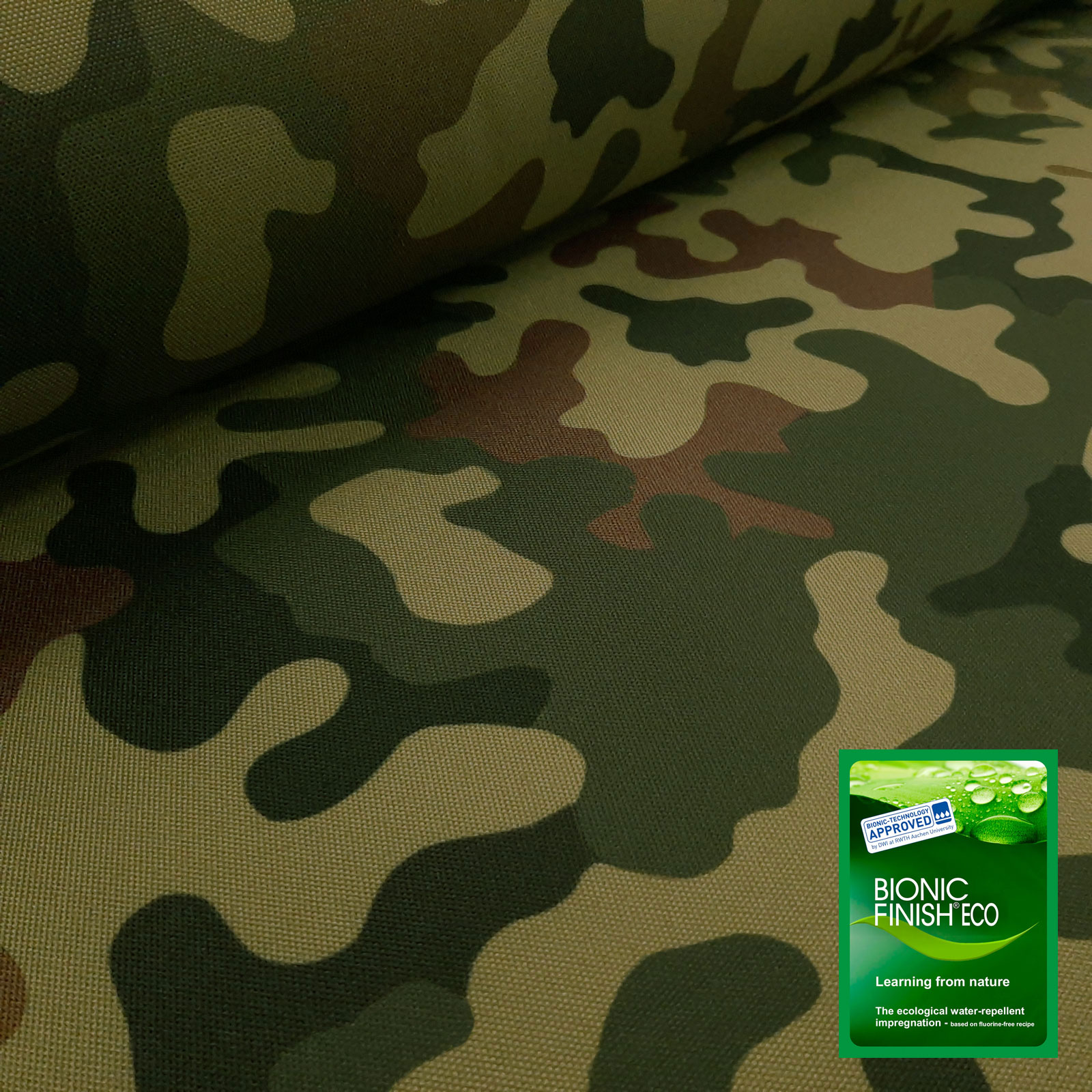 General – Camouflage med BIONIC FINISH® ECO imprægnering og PU-belægning