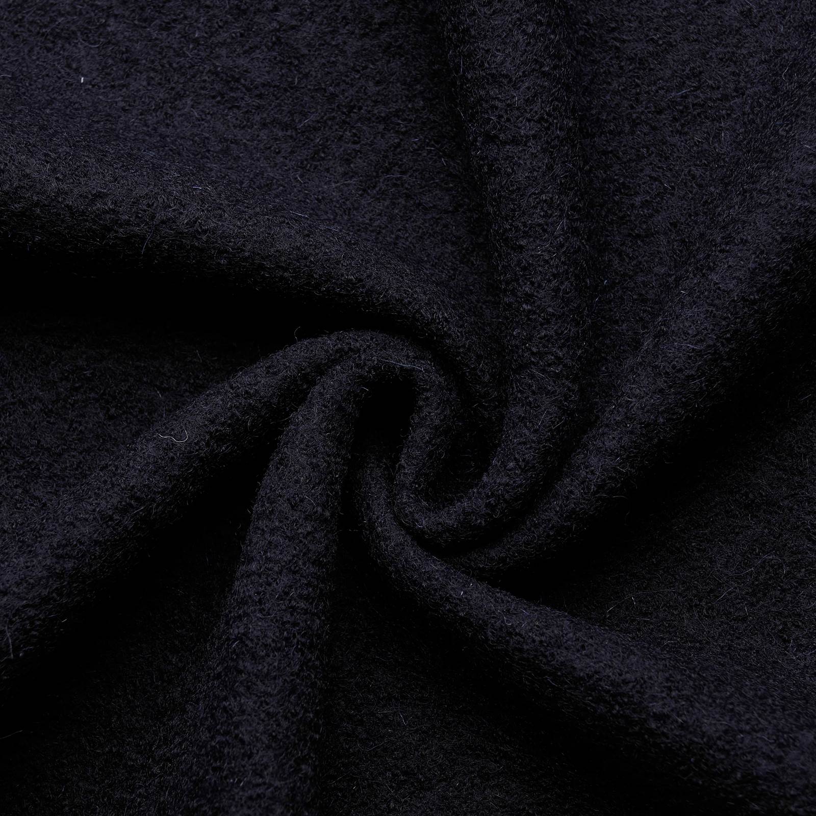 FAVORIT walkloden kogt uld - Mørk marineblå